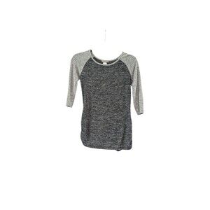 Ultra Teeze Women Size S Small Black Gray Top Shirt Half Sleeve